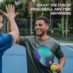 Lightweight Pickleball Paddles with Carry Bag - 2 Pack