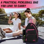 AEROBIX Stylish Pink Pickleball Backpack Bag