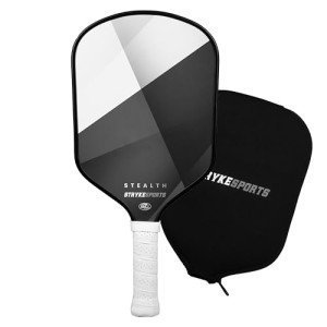 StrykeSports Raw Carbon Fiber Pickleball Paddle