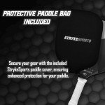 StrykeSports Raw Carbon Fiber Pickleball Paddle