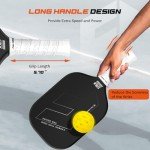 Pickleball Paddle with Raw Carbon Fiber Surface
