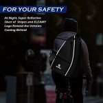 ELEAMY Large Pickleball Sling Bag with Pockets