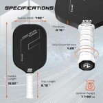 Pickleball Paddle with Raw Carbon Fiber Surface