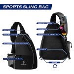 ELEAMY Large Pickleball Sling Bag with Pockets
