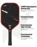 Raw T700 Carbon Fiber Pickleball Paddle - Red