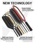 Raw T700 Carbon Fiber Pickleball Paddle - Red