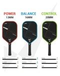 Raw T700 Carbon Fiber Pickleball Paddle - Red