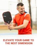 Raw T700 Carbon Fiber Pickleball Paddle - Red