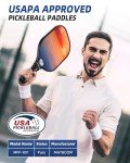 USAPA Approved Pickleball Paddle Set with Balls