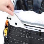 ZEEMO Black Pickleball Bag with Shoe Compartment