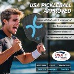 OMDEX V5 Carbon Fiber Pickleball Paddle Set