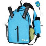 BSLN Adjustable Pickleball Sling Bag with Hook