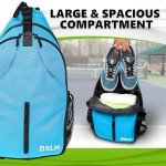 BSLN Adjustable Pickleball Sling Bag with Hook