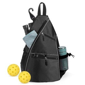 Versatile Pickleball Backpack with Water Bottle Pocket