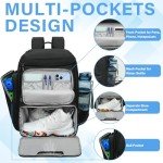 Jaffzora Pickleball Paddle Bag with Shoe Compartment