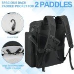 Jaffzora Pickleball Paddle Bag with Shoe Compartment