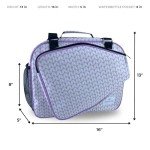 Thorza Purple Pickleball Bag with Paddle Holder