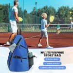 Versatile Pickleball Backpack with Water Bottle Pocket
