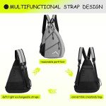 Adjustable Pickleball Backpack with Water Bottle Holder