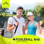Adjustable Pickleball Backpack with Water Bottle Holder
