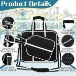 DZLION Crossbody Pickleball Tote Bag for Paddles