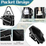 DZLION Crossbody Pickleball Tote Bag for Paddles