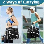 DZLION Crossbody Pickleball Tote Bag for Paddles