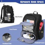 GOBUROS Pickleball Backpack for 4 Paddles