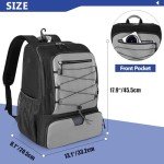 GOBUROS Pickleball Backpack for 4 Paddles