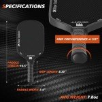 JUNDKSO USA Approved Carbon Fiber Pickleball Paddles