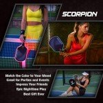 Lightweight Scorpion T700 Carbon Fiber Pickleball Paddle Set