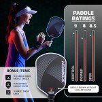 Lightweight Scorpion T700 Carbon Fiber Pickleball Paddle Set