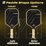 TENVINA Pro Carbon Fiber Pickleball Paddles