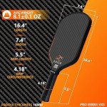 High Performance 3K Carbon Fiber Pickleball Paddle