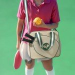 Adjustable Pickleball Paddle Bag - Beige Tote