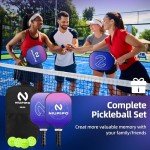 Niupipo Pickleball Paddle Set with Balls & Picker