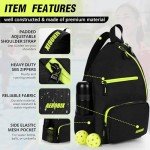 AEROBIX Adjustable Pickleball Bag - Green