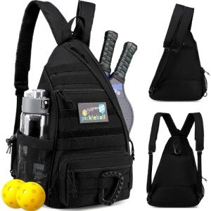 Tactical Pickleball Backpack with Water Bottle Holder