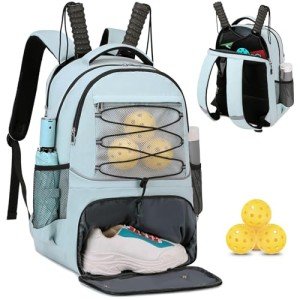 Multifunctional Pickleball Backpack with Shoe Compartment