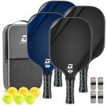 GARYE 4-Piece Pickleball Paddle and Ball Set