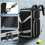 Spacious Pickleball Backpack with Shoe Compartment