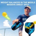 LSTECICE 4-Pack Lightweight Pickleball Paddles Set