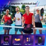 Niupipo Carbon Fiber Pickleball Paddles Set of 2