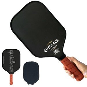 QUICKACE Carbon Fiber Pickleball Paddles with Cover