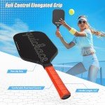 QUICKACE Carbon Fiber Pickleball Paddles with Cover
