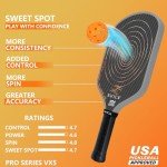 3K Carbon Fiber Pickleball Paddle Set - USAPA Approved