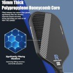 USAPA-Approved Carbon Fiber Pickleball Paddle 16mm
