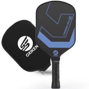 OXIKEN 10mm Carbon Fiber Pickleball Paddle with Cover