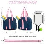 SPELIKO Striped Navy Women's Pickleball Sling Bag