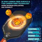 High Performance 3K Carbon Fiber Pickleball Paddle
